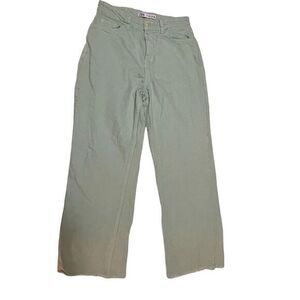 Zara Green Light Wash Festival Rodeo‎ Western Casual Straight Leg Frayed Jeans 4